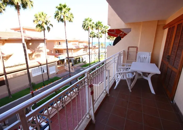 Two Bedroom In Beachfront Complex With Pool In Playa De Américas.